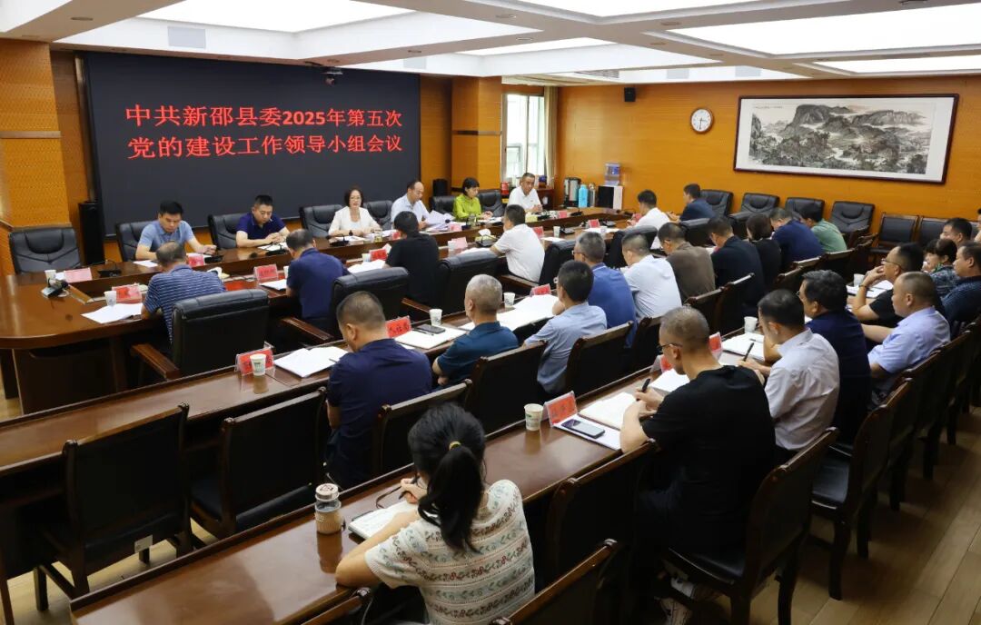 中共新邵縣委2025年第五次黨的建設(shè)工作領(lǐng)導(dǎo)小組會議召開