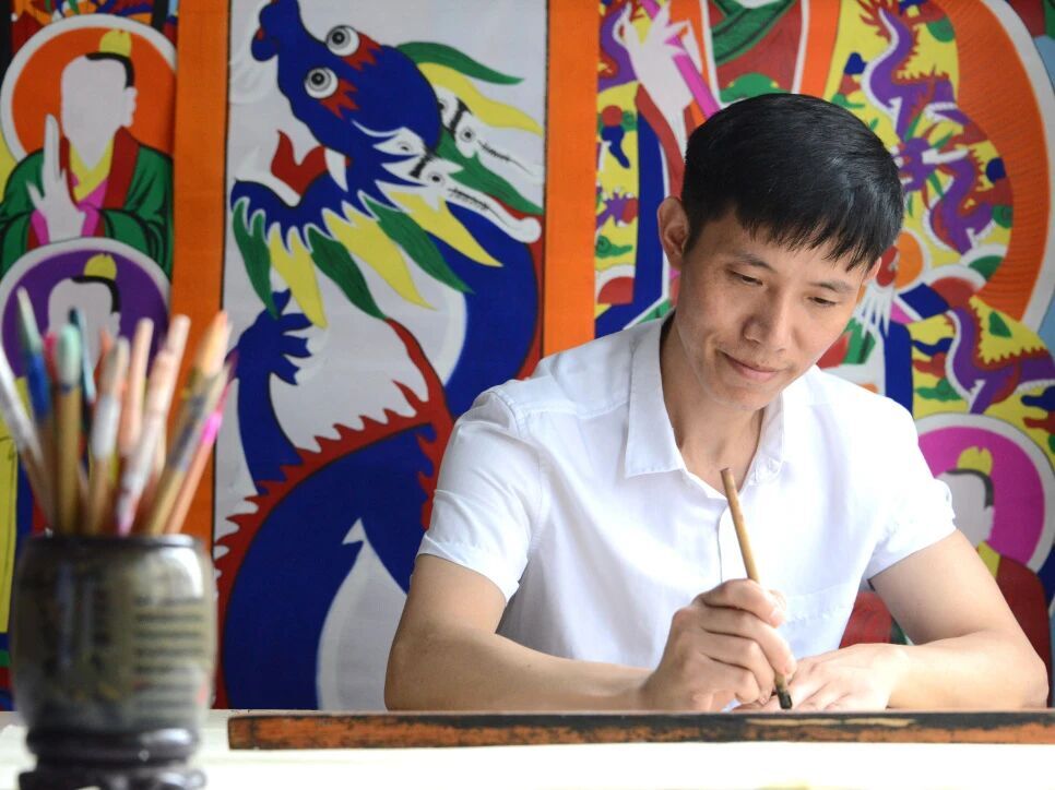 坪上李氏水陆画：从民间家学到市级非遗瑰宝